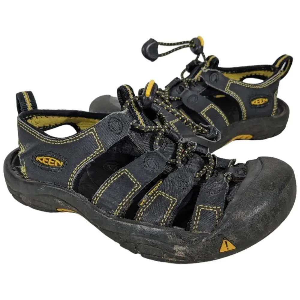 Keen Newport H2 Sandals Kids Size 12 Outdoor Drawstring Black 1001907